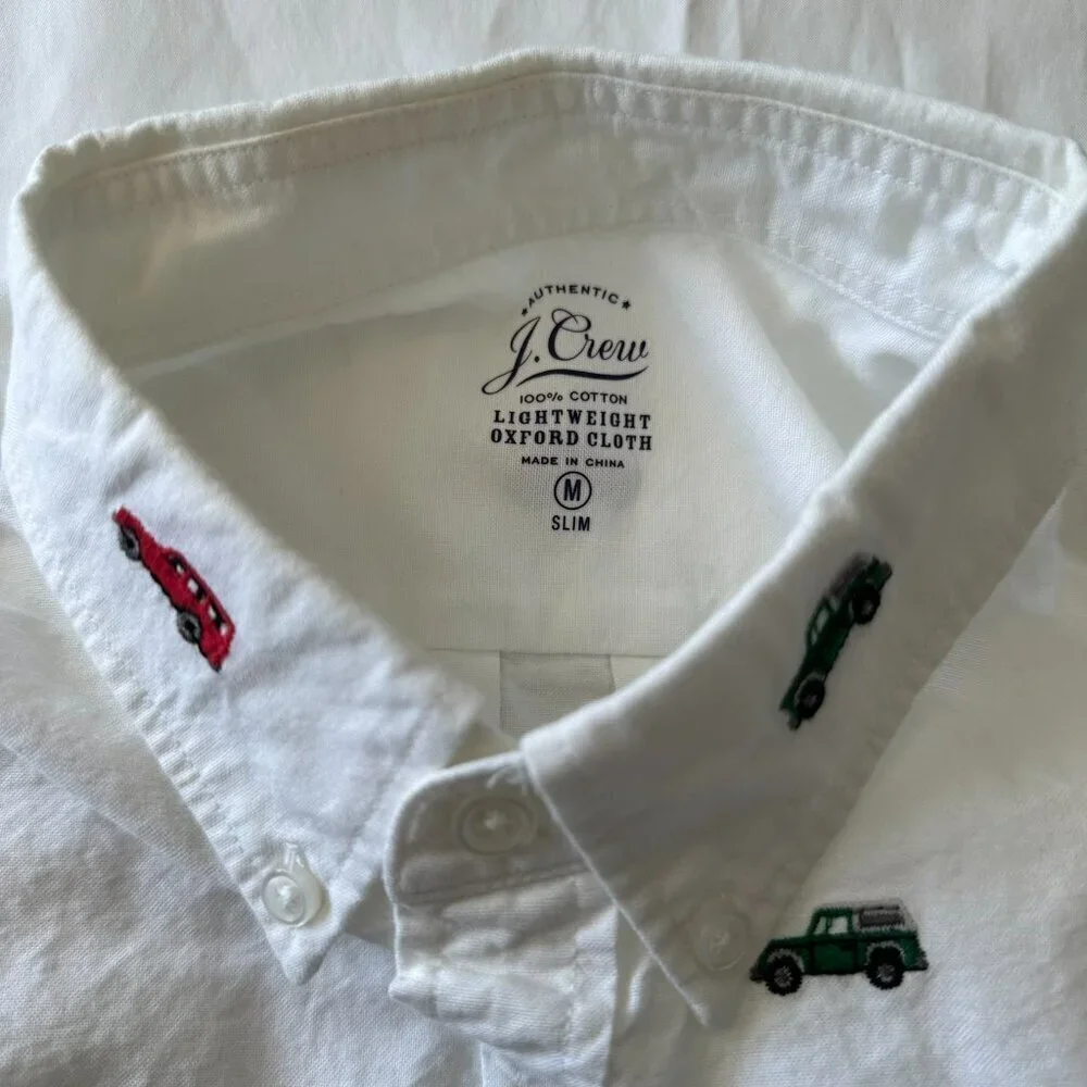 J Crew Lightweight Oxford Car Design